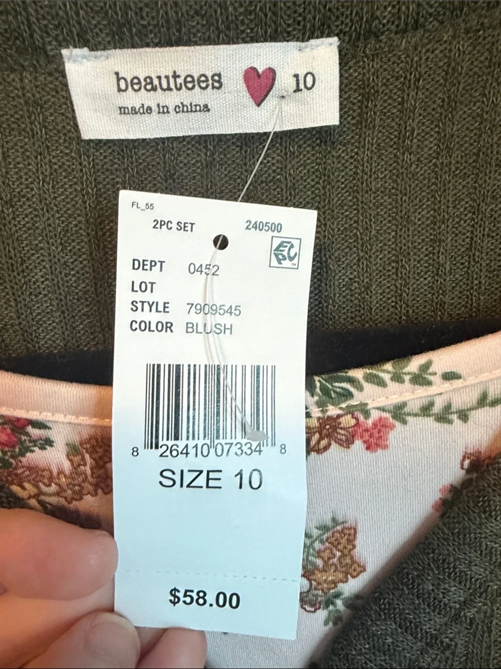 NWT Girls Dress and Cardigan Set Sz 10